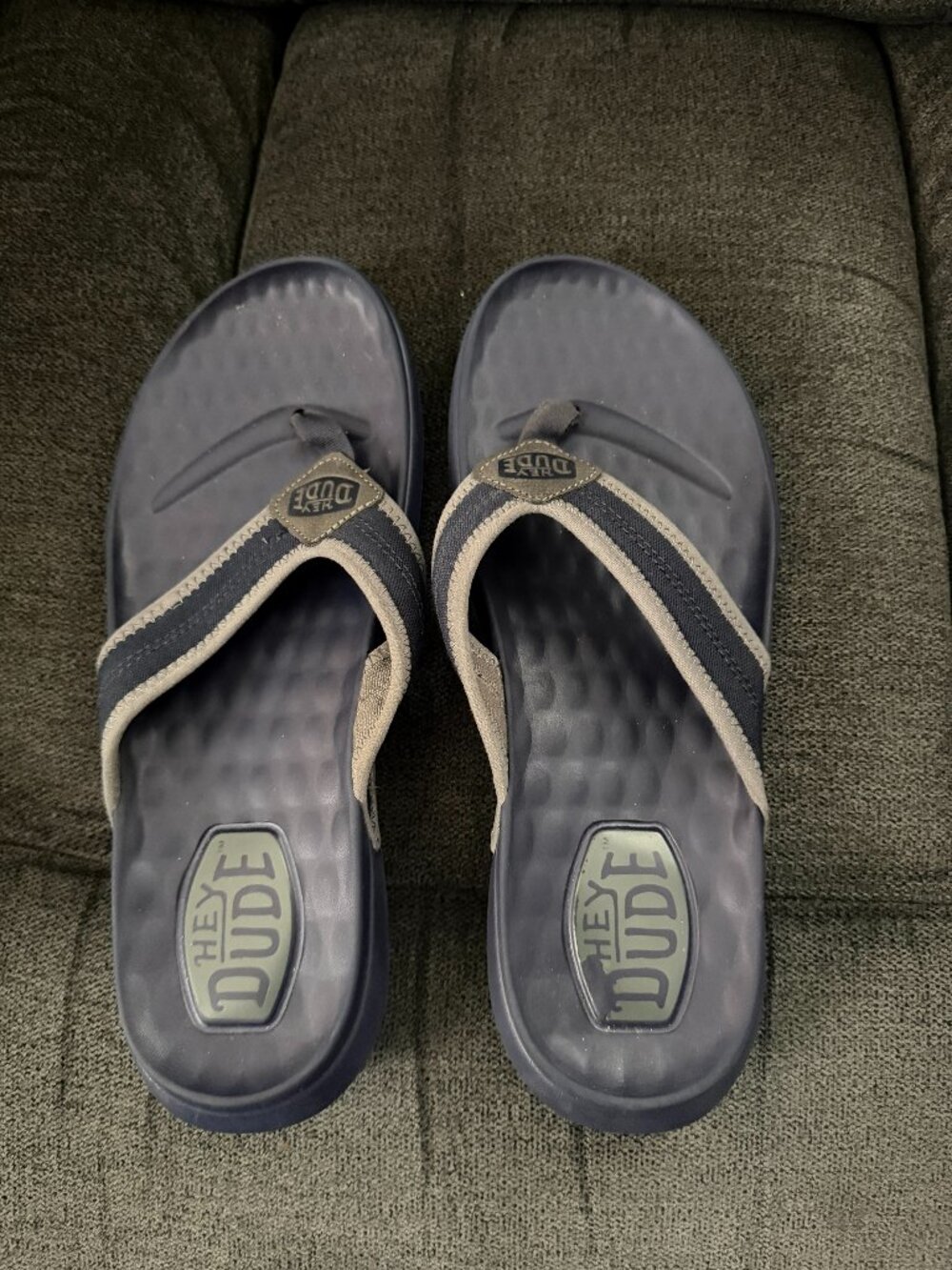 Hey Dude Flip Flops - Size 8 Mens